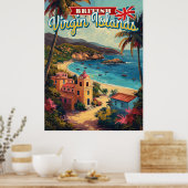 Britse Maagdeneilanden Poster (Keuken)