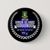 Britse Maagdeneilanden Ronde Button 5,7 Cm (Voorkant)