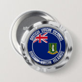 Britse Maagdeneilanden Ronde Embleem Button 7,6 Cm (Voorkant /achterkant)