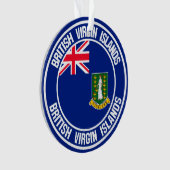 Britse Maagdeneilanden Ronde Embleem Ornament (voorkant)