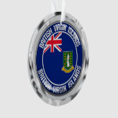 Britse Maagdeneilanden Ronde Embleem Ornament (voorkant)