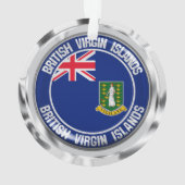 Britse Maagdeneilanden Ronde Embleem Ornament (achterkant)