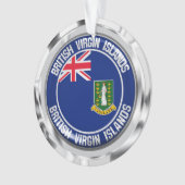 Britse Maagdeneilanden Ronde Embleem Ornament (voorkant)