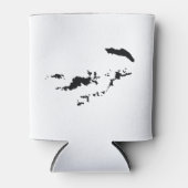 Britse Maagdeneilanden Silhouet Blikjeskoeler (Voorkant)