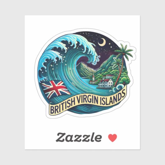 Britse Maagdeneilanden Sticker (Vel)