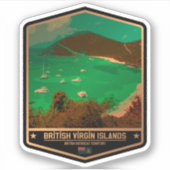 Britse Maagdeneilanden Sticker (Voorkant)