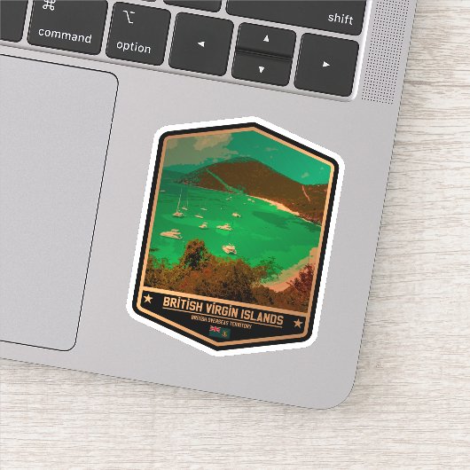 Britse Maagdeneilanden Sticker (Detail)