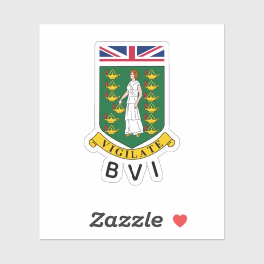 Britse Maagdeneilanden Sticker (Vel)