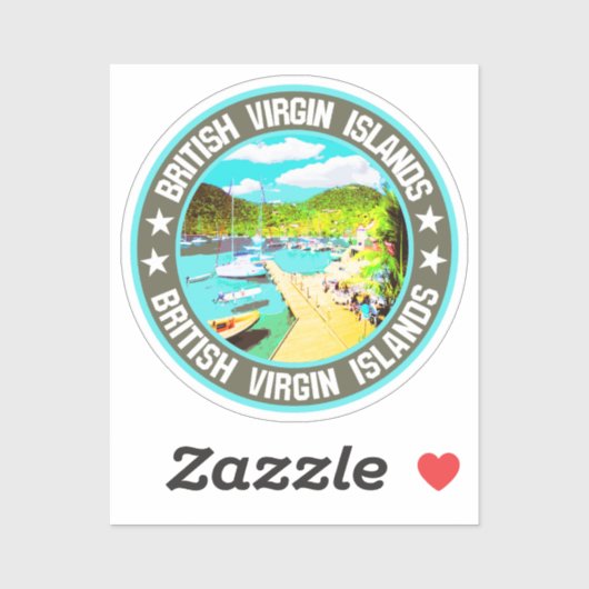 Britse Maagdeneilanden Sticker (Vel)