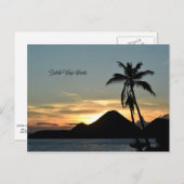 Britse Maagdeneilanden, Sunset Briefkaart (Voorkant / Achterkant)