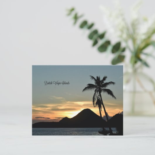 Britse Maagdeneilanden, Sunset kaart (Staand voorkant)