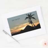 Britse Maagdeneilanden, Sunset kaart Rechthoekige Sticker (Envelop)