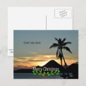 Britse Maagdeneilanden, Sunset - Kerstmis Briefkaart (Voorkant / Achterkant)