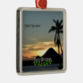 Britse Maagdeneilanden, Sunset, Kerstmis, feestdag Metalen Ornament (Rechts)