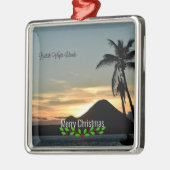 Britse Maagdeneilanden, Sunset, Kerstmis, feestdag Metalen Ornament (Links)