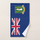 Britse Maagdeneilanden Vlag Bad Handdoek Set (Handdoek)