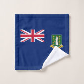 Britse Maagdeneilanden Vlag Bad Handdoek Set (Wasdoekje)