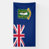 Britse Maagdeneilanden Vlag Banner (Verticaal)