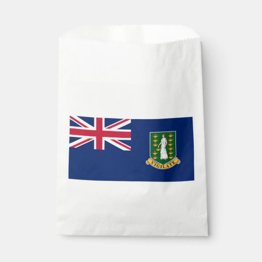 Britse Maagdeneilanden Vlag Bedankzakje (Voorkant)