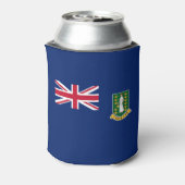 Britse Maagdeneilanden Vlag Blikjeskoeler (Blikje Achterkant)