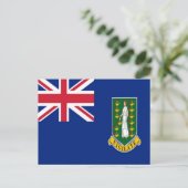 Britse Maagdeneilanden - vlag - Briefkaart (Staand voorkant)