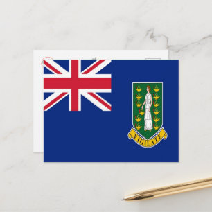 Britse Maagdeneilanden - vlag - Briefkaart