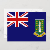Britse Maagdeneilanden vlag Briefkaart (Voorkant / Achterkant)