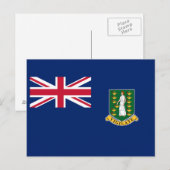 Britse Maagdeneilanden Vlag Briefkaart (Voorkant / Achterkant)