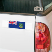Britse Maagdeneilanden vlag Bumpersticker (Op Truck)