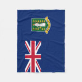 Britse Maagdeneilanden Vlag Fleece Deken (Voorkant)
