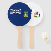 Britse Maagdeneilanden Vlag Handwaaier (Voorkant en achterkant)