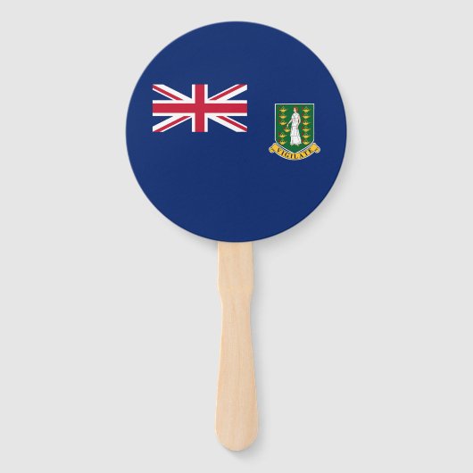 Britse Maagdeneilanden Vlag Handwaaier (Voorkant)