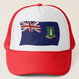Britse Maagdeneilanden Vlag Hoed Trucker Pet
