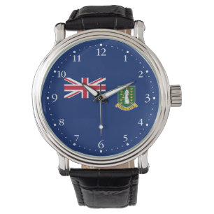Britse Maagdeneilanden Vlag Horloge
