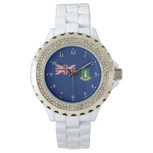 Britse Maagdeneilanden Vlag Horloge