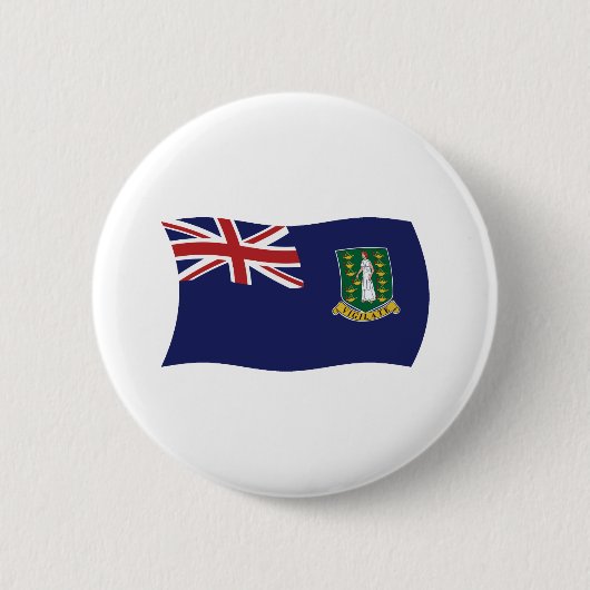 Britse Maagdeneilanden Vlag Knop Ronde Button 5,7 Cm (Voorkant)