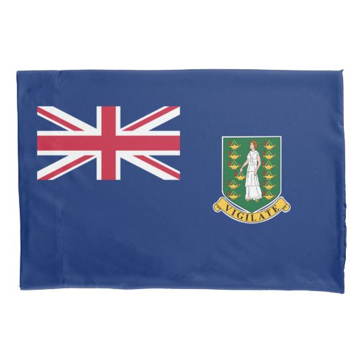 Britse Maagdeneilanden Vlag Kussensloop (Voorkant)