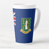 Britse Maagdeneilanden Vlag Latte Mok (Rechterhoek)