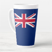 Britse Maagdeneilanden Vlag Latte Mok (Linkerhoek)