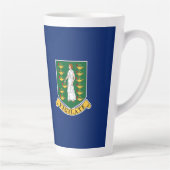 Britse Maagdeneilanden Vlag Latte Mok (Rechts)
