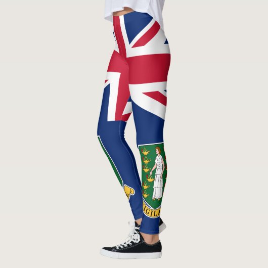 Britse Maagdeneilanden Vlag Leggings (Links)
