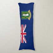 Britse Maagdeneilanden Vlag Lichaamskussen (Voorkant Verticaal)