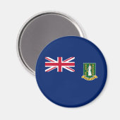 Britse Maagdeneilanden Vlag Magneet (Voorkant / Achterkant)