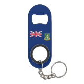 Britse Maagdeneilanden Vlag Mini Flessenopener (Achterkant)
