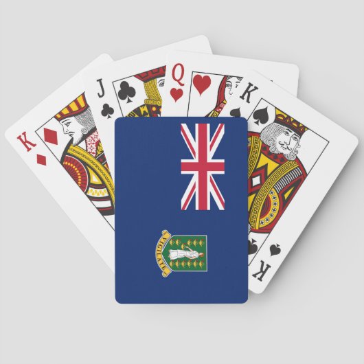 Britse Maagdeneilanden Vlag Pokerkaarten (Achterkant)