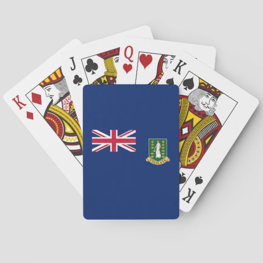 Britse Maagdeneilanden Vlag Pokerkaarten (Achterkant)
