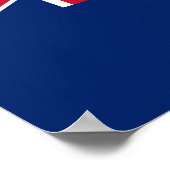 Britse Maagdeneilanden Vlag Poster (Hoek)