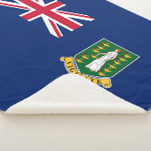 Britse Maagdeneilanden Vlag Sherpa Deken (3/4)
