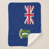 Britse Maagdeneilanden Vlag Sherpa Deken (Voorkant)