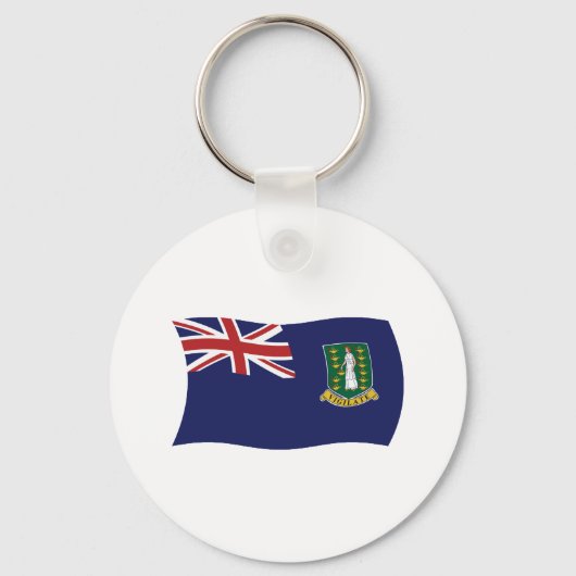 Britse Maagdeneilanden Vlag Sleutelhanger (Voorkant)